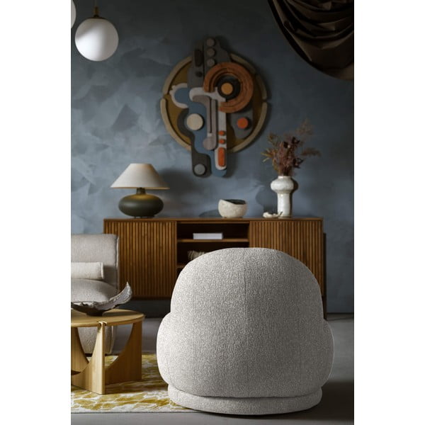 Gaiši pelēks atpūtas krēsls Ovo – Miuform-image-2