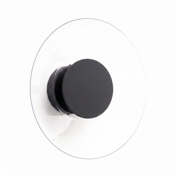 Melna LED sienas lampa 
no akrila stikla
 ø 28 cm ASTRO – Thoro