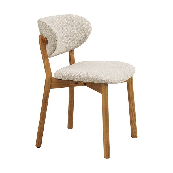 Bēšs/dabīga toņa polsterēts pusdienu krēsls Dunkirk – House Nordic-image-4