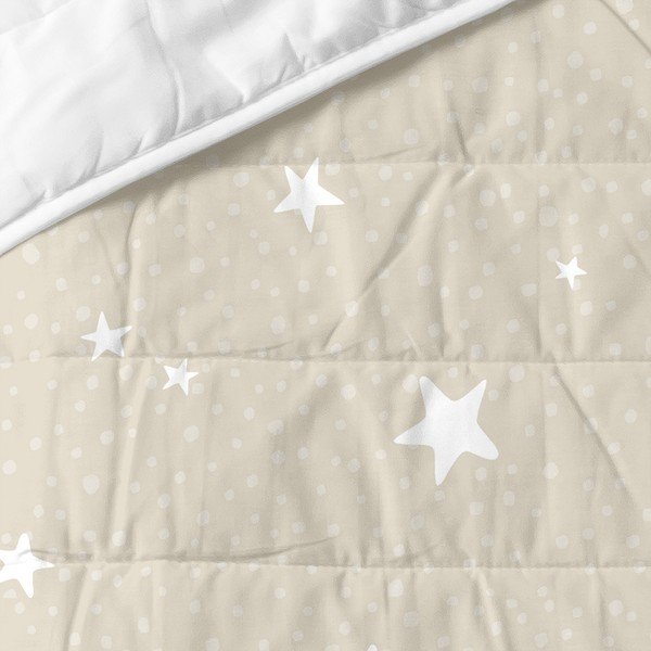 Kokvilnas stepēts bērnu gultas pārklājs 100x130 cm Little star – Happy Friday-image-1