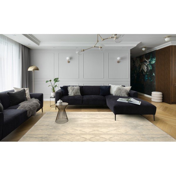 Krēmkrāsas vilnas paklājs 160x240 cm Colette – Agnella-image-1