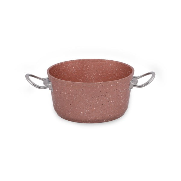 Rozā alumīnija katls ar vāku Güral Porselen Classic, ø 20 cm-image-4