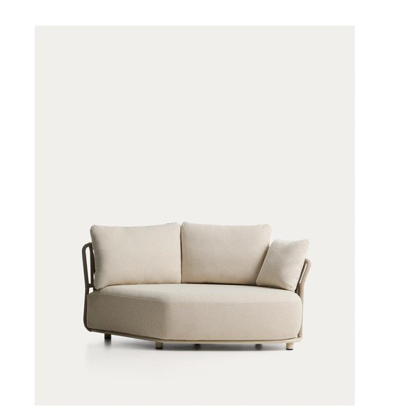 Bēšs/pelēkbrūns dārza modulārais dīvāns 167 cm Osani – Kave Home-image-4