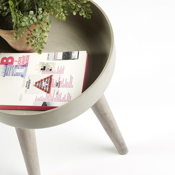 Pelēks puķu statīvs La Forma Stahl, Ø 39 cm-image-2