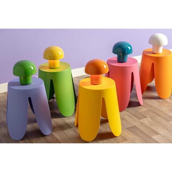 Balta galda lampa ar metāla abažūru (augstums 20 cm) Fat Mushroom – Leitmotiv-image-3