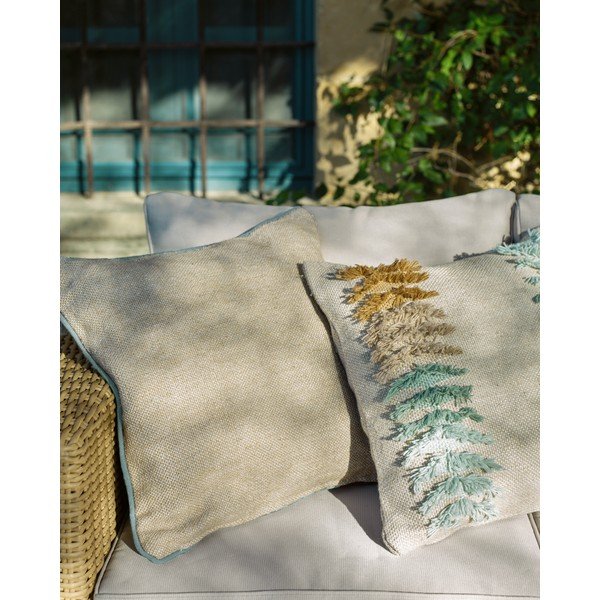 Brūns spilvena pārvalks no pārstrādātas plastmasas Kave Home Dalila, 45 x 45 cm-image-2