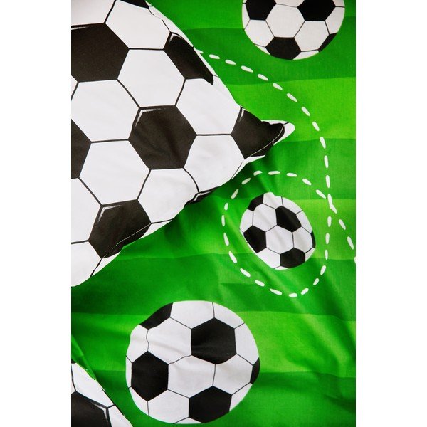 Kokvilnas bērnu gultas veļa 140x200 cm Soccer – Bonami Selection-image-2