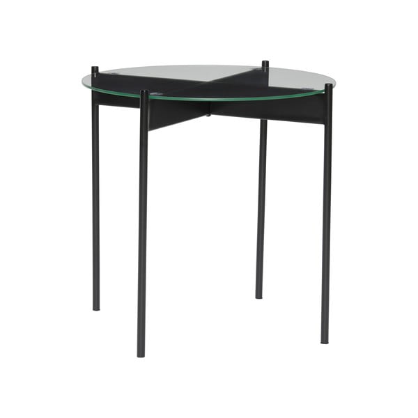 Apaļš sānu galdiņš ar stikla galda virsmu ø 45 cm Beam – Hübsch