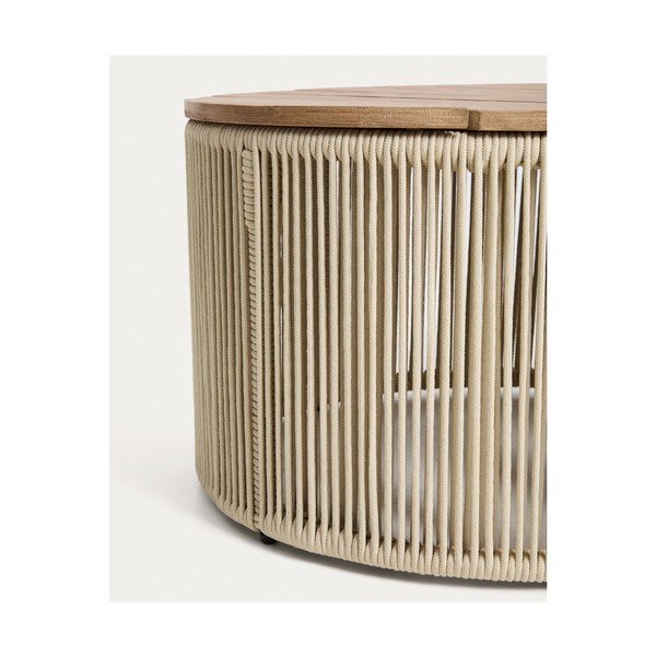 Apaļš dārza kafijas galdiņš ar akācijas koka galda virsmu ø 60 cm Dandara – Kave Home-image-3