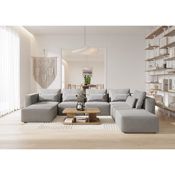 Pelēks modulārais dīvāns (ar maināmu stūri) Riposo Ottimo – Sit Sit-image-3