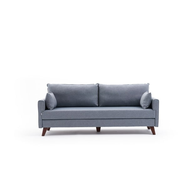 Gaiši zils izvelkamais dīvāns 208 cm Bella – Balcab Home