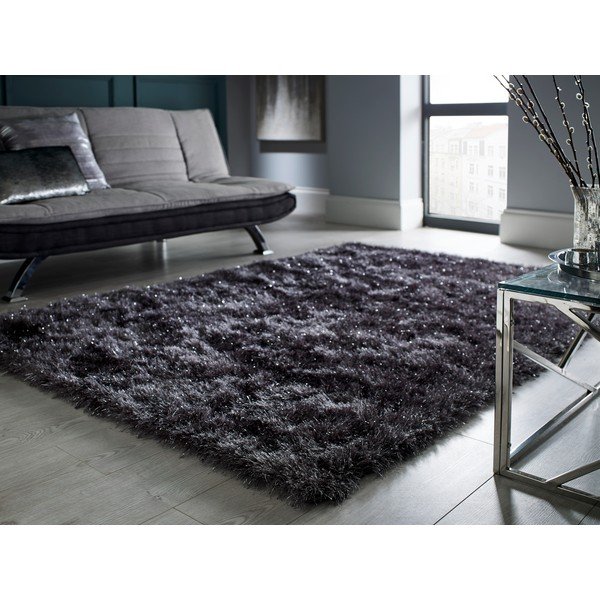 Tumši pelēks paklājs Flair Rugs Dazzle Charcoal, 160 x 230 cm-image-1