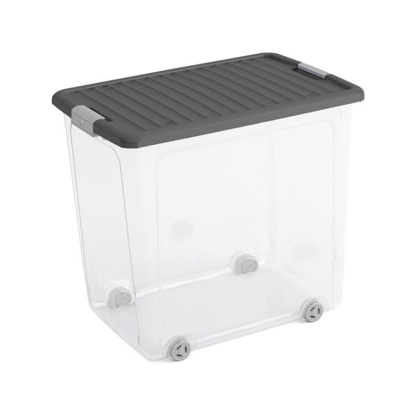 Plastmasas uzglabāšanas kaste ar vāku 56,5x39x51,5 cm W box XL – KIS