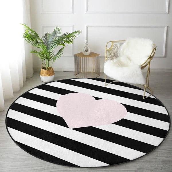 Melnbalts bērnu paklājs ø 120 cm Comfort – Mila Home-image-3