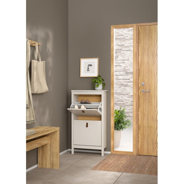 Pelēkbēšs atverams apavu plaukts Madrid – Tvilum-image-4