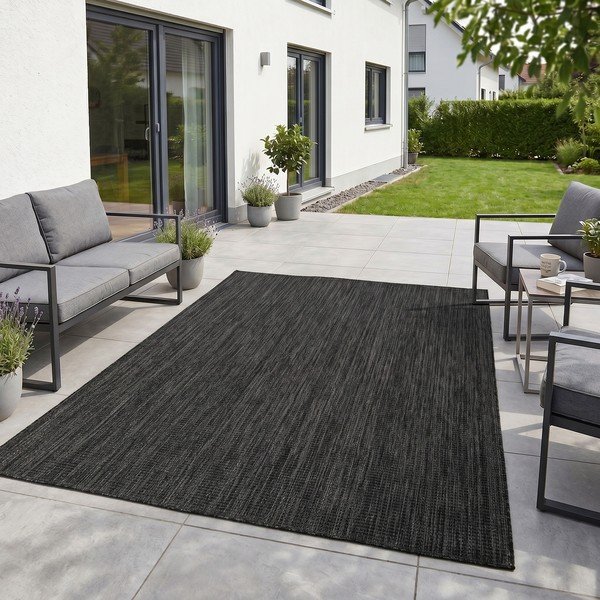 Melns iekštelpu un āra paklājs 240x340 cm Mira 1450 – Ayyildiz Carpets-image-1