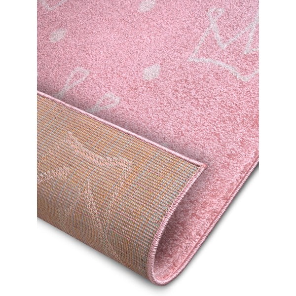 Rozā bērnu paklājs 120x170 cm Crowns – Hanse Home-image-4
