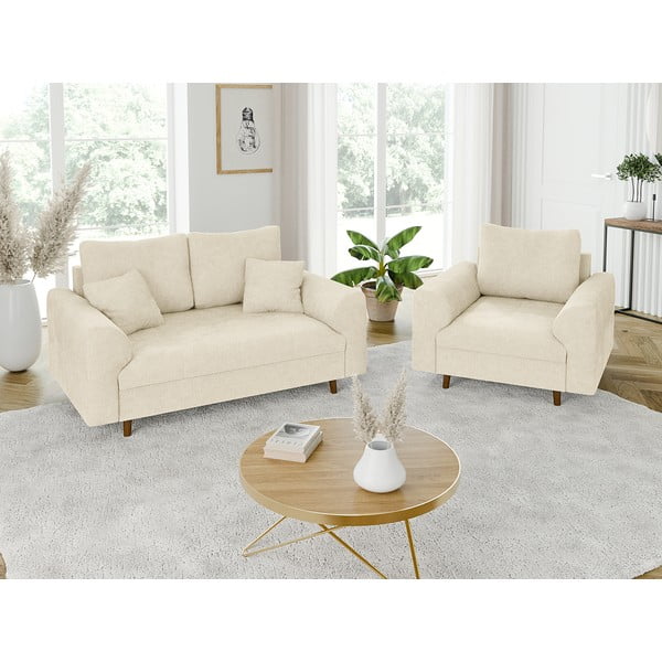 Bēšs dīvāns 150 cm Ariella – Ropez-image-4