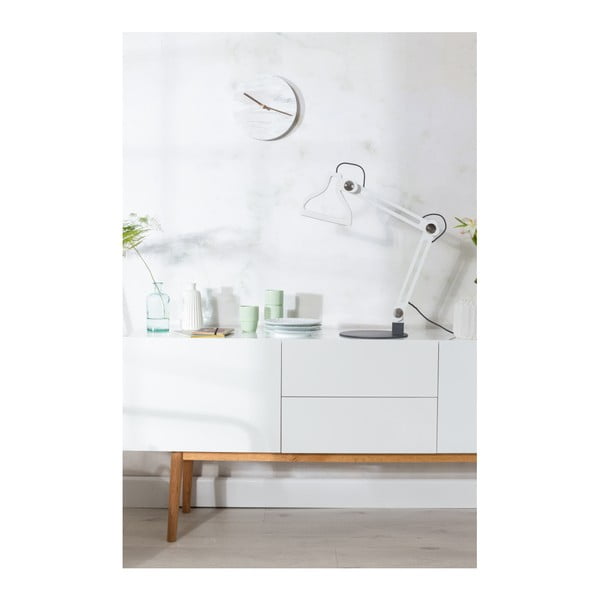 Balts marmora sienas pulkstenis Zuiver-image-3