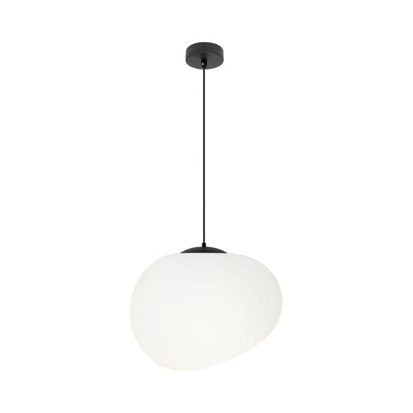 Melnbalta piekaramā lampa ø 25 cm Stones – Candellux Lighting