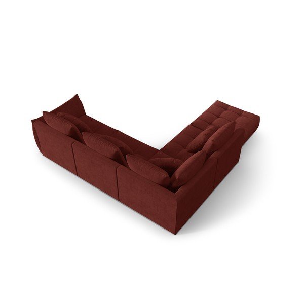 Sarkans stūra dīvāns (ar kreiso stūri/L veida) Bloom – Micadoni Home-image-3