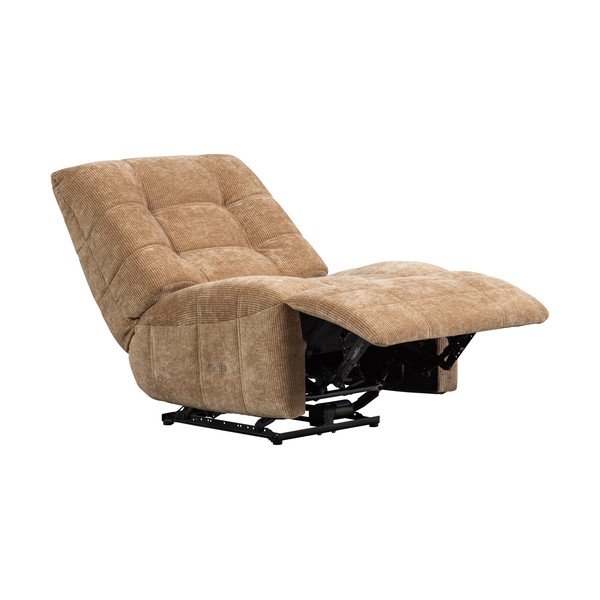 Gaiši brūns atgāžams velveta relaksējošs atpūtas krēsls Hein – WOOOD-image-3