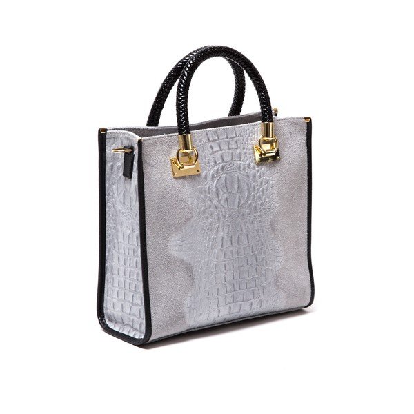 Ādas rokassoma Isabella Rhea 8010 Grigio-image-2