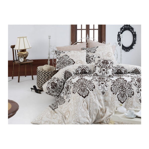 Kokvilnas gultasveļas komplekts divguļamai gultai Nazenin Home Luxy, 200 x 220 cm