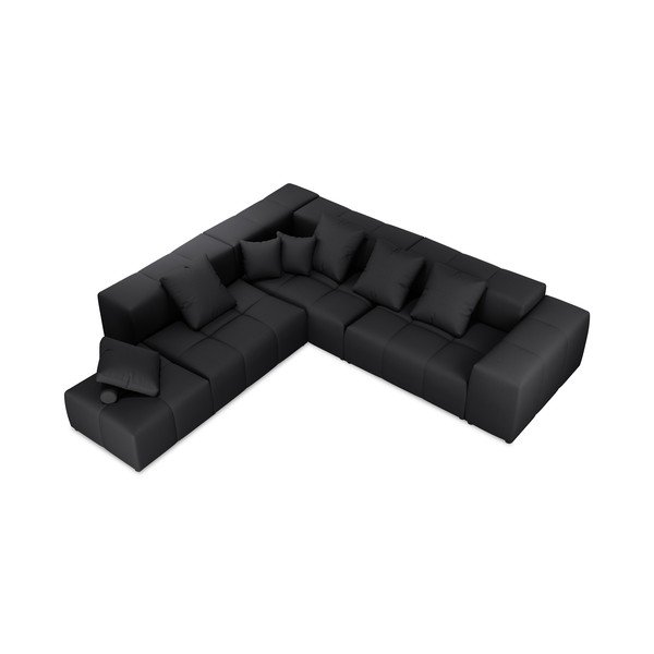 Melns stūra dīvāns (maināms stūris) Rome – Cosmopolitan Design -image-2