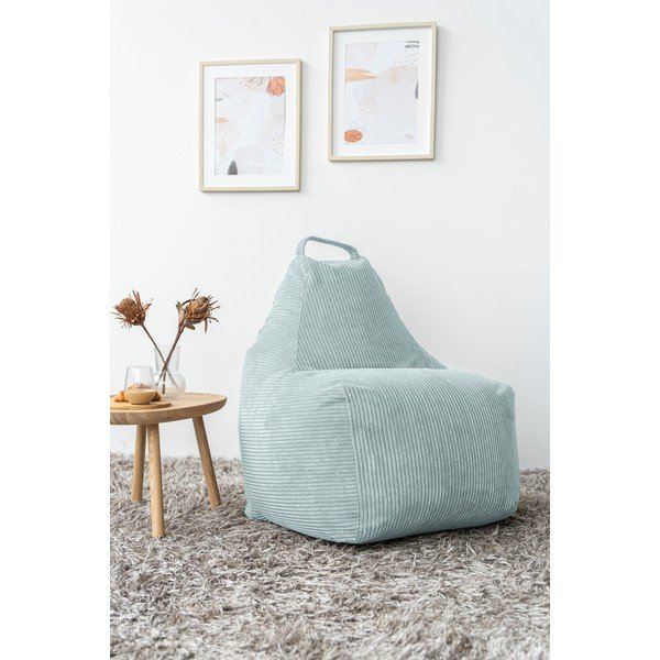 Piparmētru zaļš velveta sēžammaiss Play Amuse – SLOWDOWN-image-1