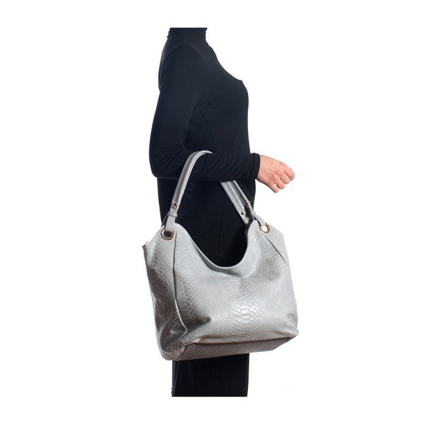 Ādas rokassoma Isabella Rhea 8006 Grigio-image-4