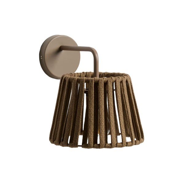 LED sienas āra gaismeklis ar saules baterijām (augstums 23 cm) Aldet – Kave Home