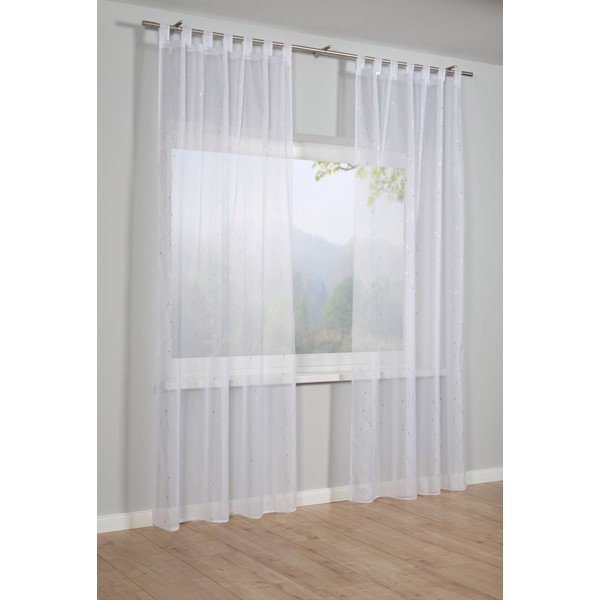 Balts dienas aizkars no voiles 140x245 cm – Sehlbach-image-1