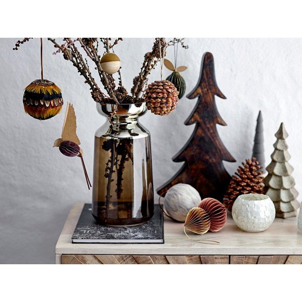 3 koka Ziemassvētku rotājumu komplekts Bloomingville Theaceae-image-1