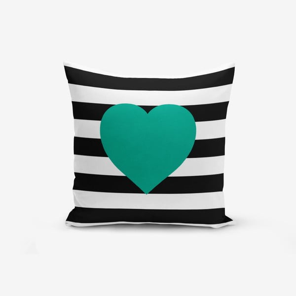 Spilvendrāna Minimalist Cushion Covers Striped Green, 45 x 45 cm