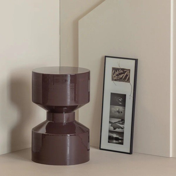 Metāla apaļš sānu galdiņš ø 30 cm Hidde – WOOOD-image-1