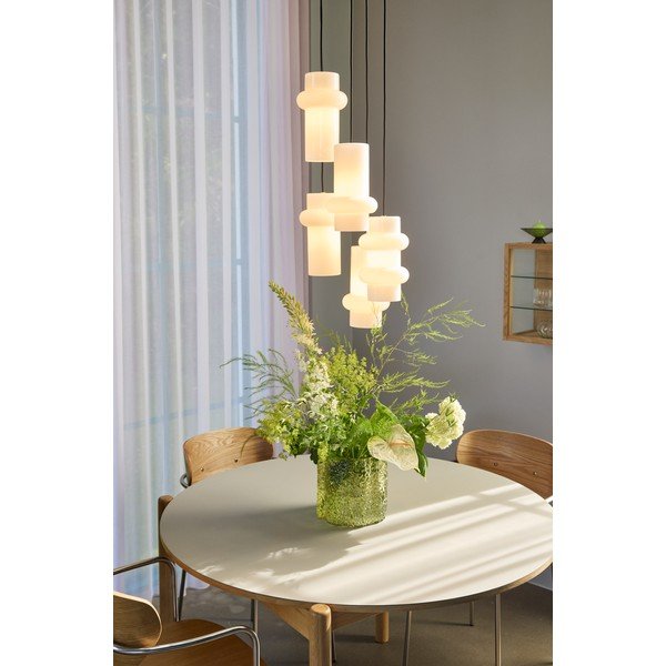 Balta stikla piekaramā lampa ø 15 cm Pilule – Hübsch-image-1
