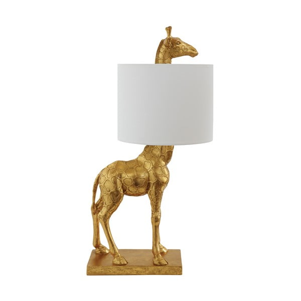 Zelta krāsas galda lampa ar auduma abažūru (augstums 70 cm) Silas – Bloomingville