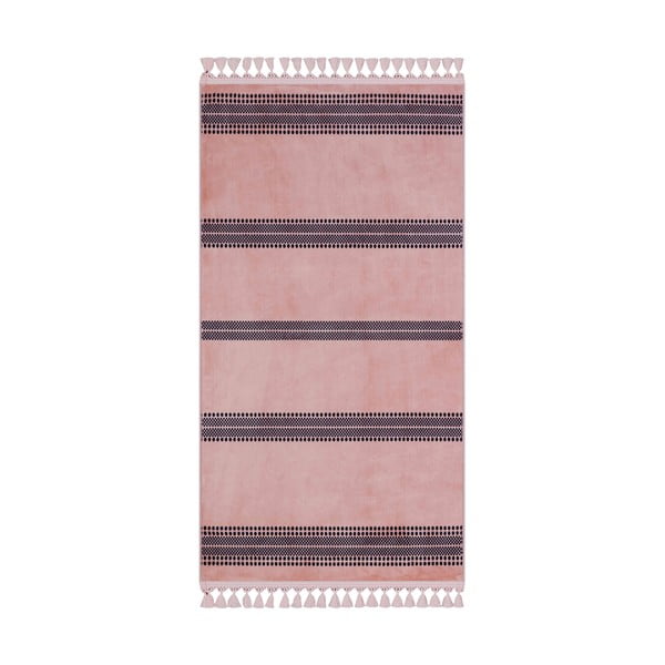 Rozā mazgājams paklājs 300x100 cm – Vitaus