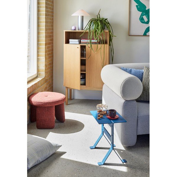 Dabīga toņa skapītis ar ozolkoka imitāciju 80x135x42 cm Ulterior – Hübsch-image-1