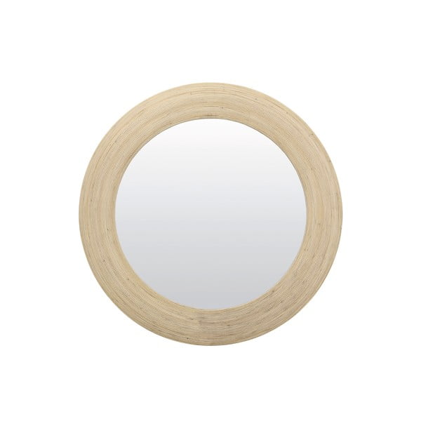 Sienas spogulis ar rotangpalmas rāmi ø 109,5 cm Piedre – Light & Living