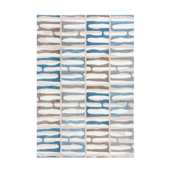 Zils paklājs Flair Rugs Abstract Stripe, 160 x 230 cm