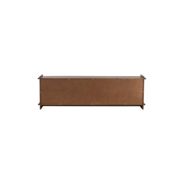 Tumša dabīga toņa priedes masīvkoka grāmatplaukts 193x60x40 cm Apelvik – Jotex-image-3