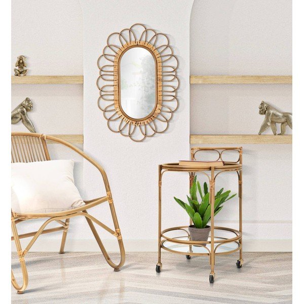 Metāla servēšanas galds uz riteņiem ø 51 cm Panama – Mauro Ferretti-image-1