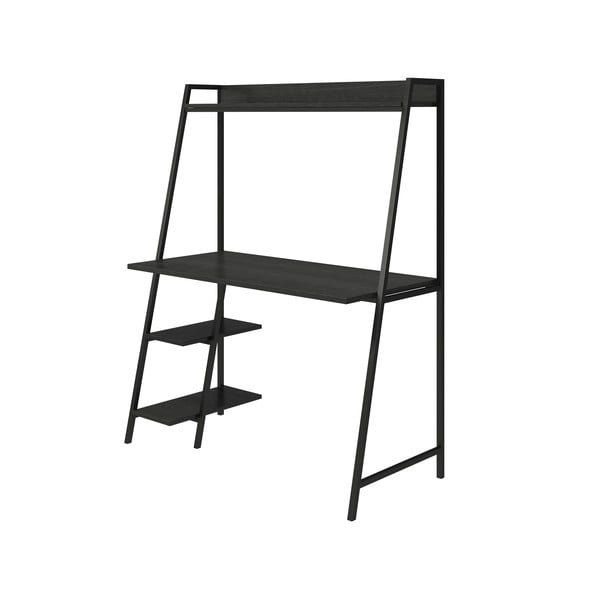 Pie sienas stiprināms darba galds ar ozolkoka imitācijas galda virsmu 51x111 cm Bushwick – Novogratz-image-2