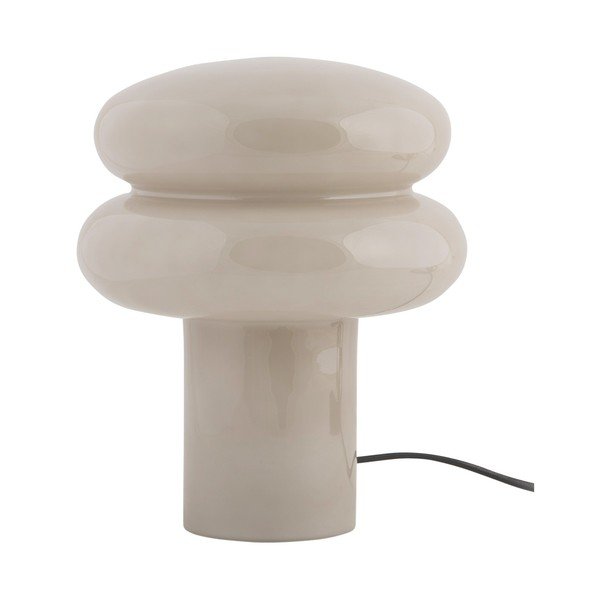 Bēša stikla galda lampa (augstums 24 cm) Incesante – Leitmotiv