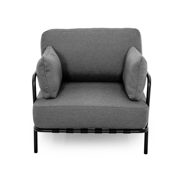 Tumši pelēks polsterēts dārza atpūtas krēsls Salve – Sit Sit-image-2