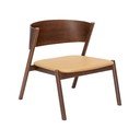 Tumši brūns atpūtas krēsls Oblique – Hübsch