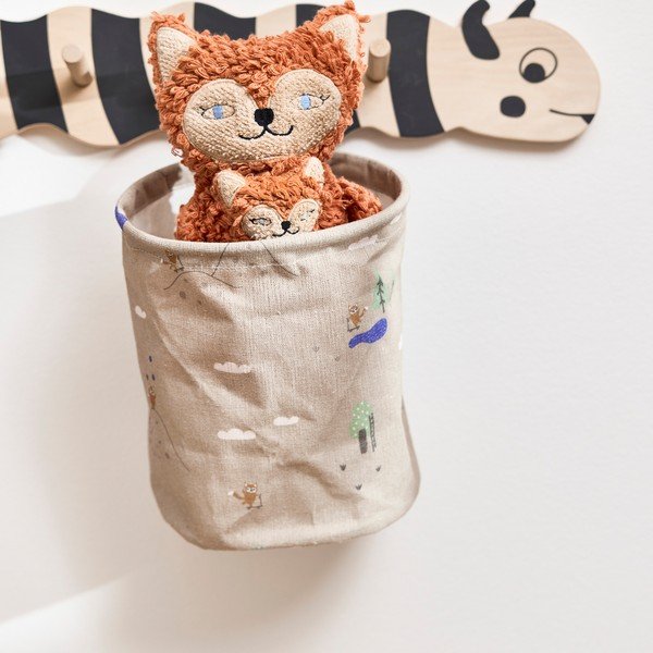 Bēši tekstila bērnu rotaļlietu grozi (2 gab.) ø 18x22 cm Foxy – OYOY Mini-image-1
