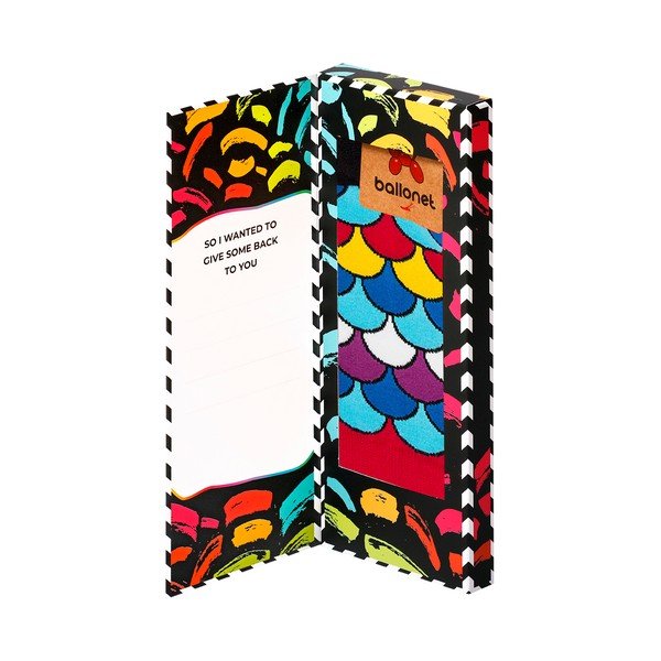 Ballonet zeķes Love You Socks Card with Fan, 41. - 46. izmērs-image-3